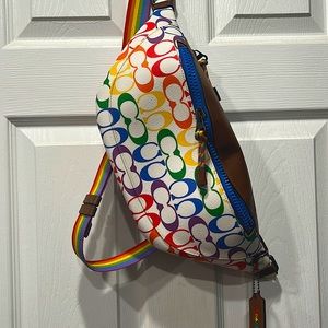 Coach Fanny Pack Belt Bag - 2020 Special Edition Pride Rainbow